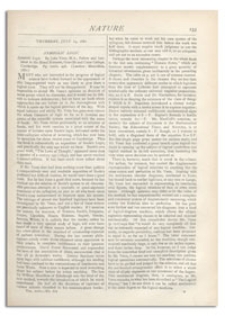 Nature : a Weekly Illustrated Journal of Science. Volume 24, 1881 July 14, [No. 611]