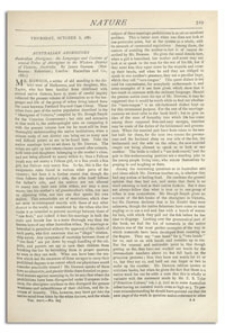 Nature : a Weekly Illustrated Journal of Science. Volume 24, 1881 October 6, [No. 623]