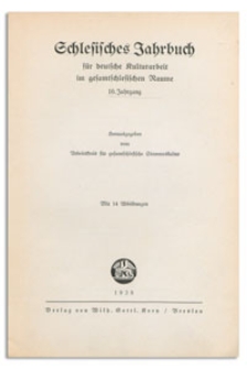 Schlesisches Jahrbuch für deutsche Kulturarbeit im gestamtschlesischen Raume, 10. Jahrgang