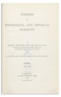 Papers on mechanical and physical subjects. Vol. 1, 1869-1882