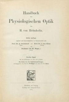 Handbuch der physiologischen Optik. Bd. 2, Die Lehre von den Gesichtsempfindungen