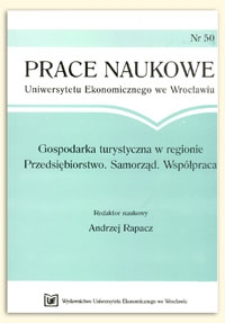 Instrumenty polityki turystycznej w regionie. Prace Naukowe Uniwersytetu Ekonomicznego we Wrocławiu, 2009, Nr 50, s. 15-23