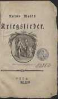 Anton Wall's Kriegslieder