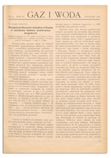 Gaz i Woda. R. XV, kwiecień 1935, Nr 4