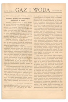 Gaz i Woda. R. XV, grudzień 1935, Nr 12