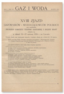 Gaz i Woda. R. XVI, marzec 1936, Nr 3