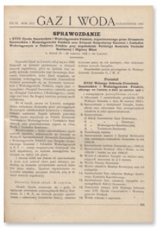 Gaz i Woda. R. XVI, październik 1936, Nr 10
