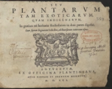Icones Stirpium Seu Plantarum Tam Exoticarum, Quam Indigenarum […]