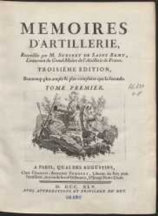 Memoires D’Artillerie [...]. T. 1