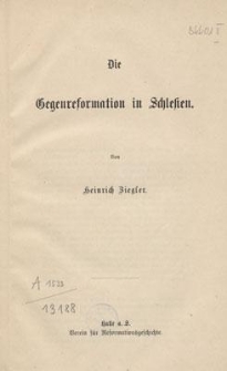 Die Gegenreformation in Schlesien