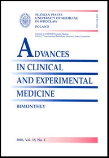 Advances in Clinical and Experimental Medicine, Vol. 15, 2006, nr 1