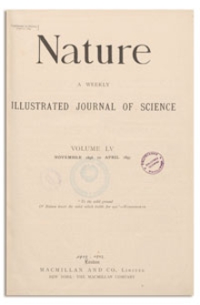 Nature : a Weekly Illustrated Journal of Science. Volume 55, 1896 December 3, [No. 1414]
