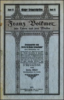Franz Volkmer : sein Leben und sein Wirken