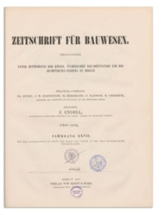 Zeitschrift für Bauwesen, Jr. XXVII, 1877, H. 1-3