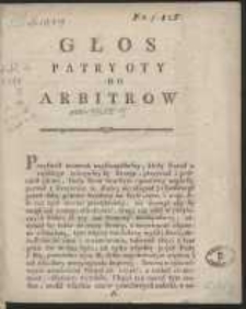 Głos Patryoty Do Arbitrów