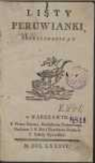 Listy Peruwianki [...]