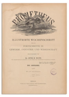 Prometheus : Illustrirte Wochenschrift über die Fortschritte in Gewerbe, Industrie und Wissenschaft. 17. Jahrgang, 1905, Nr 835