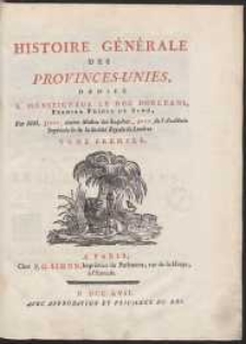 Histoire Générale Des Provinces-Unies [...] T.1
