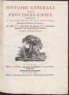 Histoire Générale Des Provinces-Unies [...] T.5