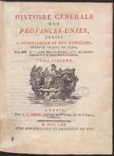 Histoire Générale Des Provinces-Unies [...] T.6