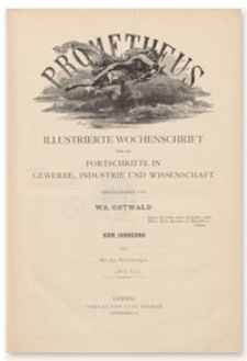 Prometheus : Illustrierte Wochenschrift über die Fortschritte in Gewerbe, Industrie und Wissenschaft. 24. Jahrgang, 1912, Nr 1197