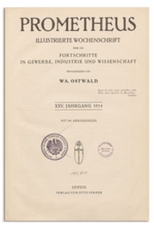 Prometheus : Illustrierte Wochenschrift über die Fortschritte in Gewerbe, Industrie und Wissenschaft. 25. Jahrgang, 1913, Nr 1249