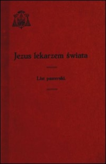 Jezus lekarzem świata : list pasterski na początek Wielkiego Postu 1933 r.