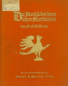 Die Plastik des deutschen Mittelalters. Bd. 1