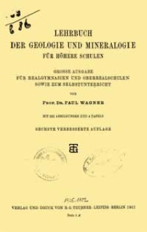 Lehrbuch der Geologie und Mineralogie für höhere schulen