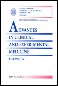 Advances in Clinical and Experimental Medicine, Vol. 16, 2007, nr 1