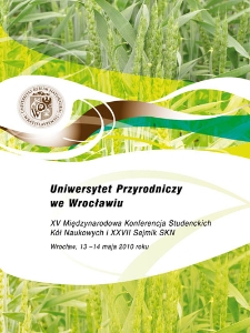 XV Międzynarodowa Konferencja Studenckich Kół Naukowych i XXVII Sejmik SKN, [Wrocław, 13-14 maja 2010 r.]