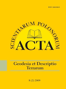 Acta Scientiarum Polonorum. Geodesia et Descriptio Terrarum 2, 2009