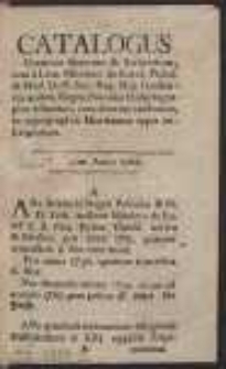 Catalogus Omnium librorum & Scriptorum tum a Laur. Mitzlero de Kolof […] editorum, tum aliorum auctorum in typographia Mitzleriana typis exscriptorum. Varsaviae Anno 1766