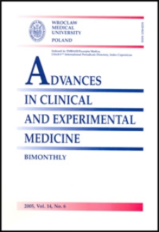 Advances in Clinical and Experimental Medicine, Vol. 14, 2005, nr 6