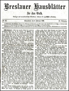 Breslauer Hausblätter für das Volk. Jg. 4, Nr. 10 (1866)