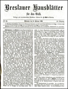 Breslauer Hausblätter für das Volk. Jg. 4, Nr. 13 (1866)