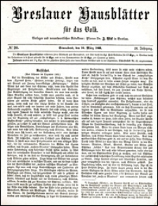 Breslauer Hausblätter für das Volk. Jg. 4, Nr. 20 (1866)