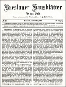 Breslauer Hausblätter für das Volk. Jg. 4, Nr. 22 (1866)