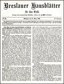 Breslauer Hausblätter für das Volk. Jg. 4, Nr. 23 (1866)