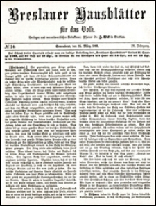 Breslauer Hausblätter für das Volk. Jg. 4, Nr. 24 (1866)