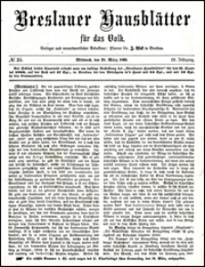 Breslauer Hausblätter für das Volk. Jg. 4, Nr. 25 (1866)