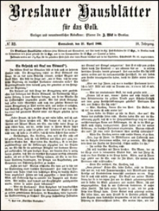 Breslauer Hausblätter für das Volk. Jg. 4, Nr. 32 (1866)