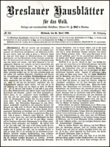Breslauer Hausblätter für das Volk. Jg. 4, Nr. 33 (1866)