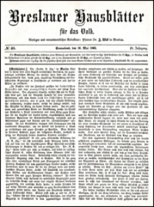 Breslauer Hausblätter für das Volk. Jg. 4, Nr. 40 (1866)