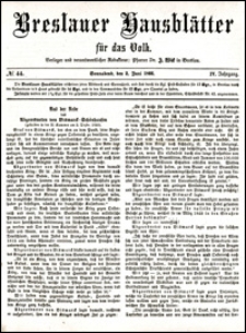 Breslauer Hausblätter für das Volk. Jg. 4, Nr. 44 (1866)