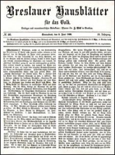 Breslauer Hausblätter für das Volk. Jg. 4, Nr. 46 (1866)