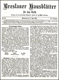 Breslauer Hausblätter für das Volk. Jg. 4, Nr. 55 (1866)