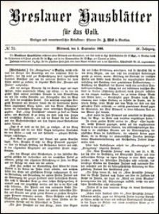 Breslauer Hausblätter für das Volk. Jg. 4, Nr. 71 (1866)
