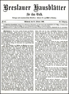 Breslauer Hausblätter für das Volk. Jg. 4, Nr. 87 (1866)