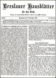 Breslauer Hausblätter für das Volk. Jg. 4, Nr. 90 (1866) + Beilage